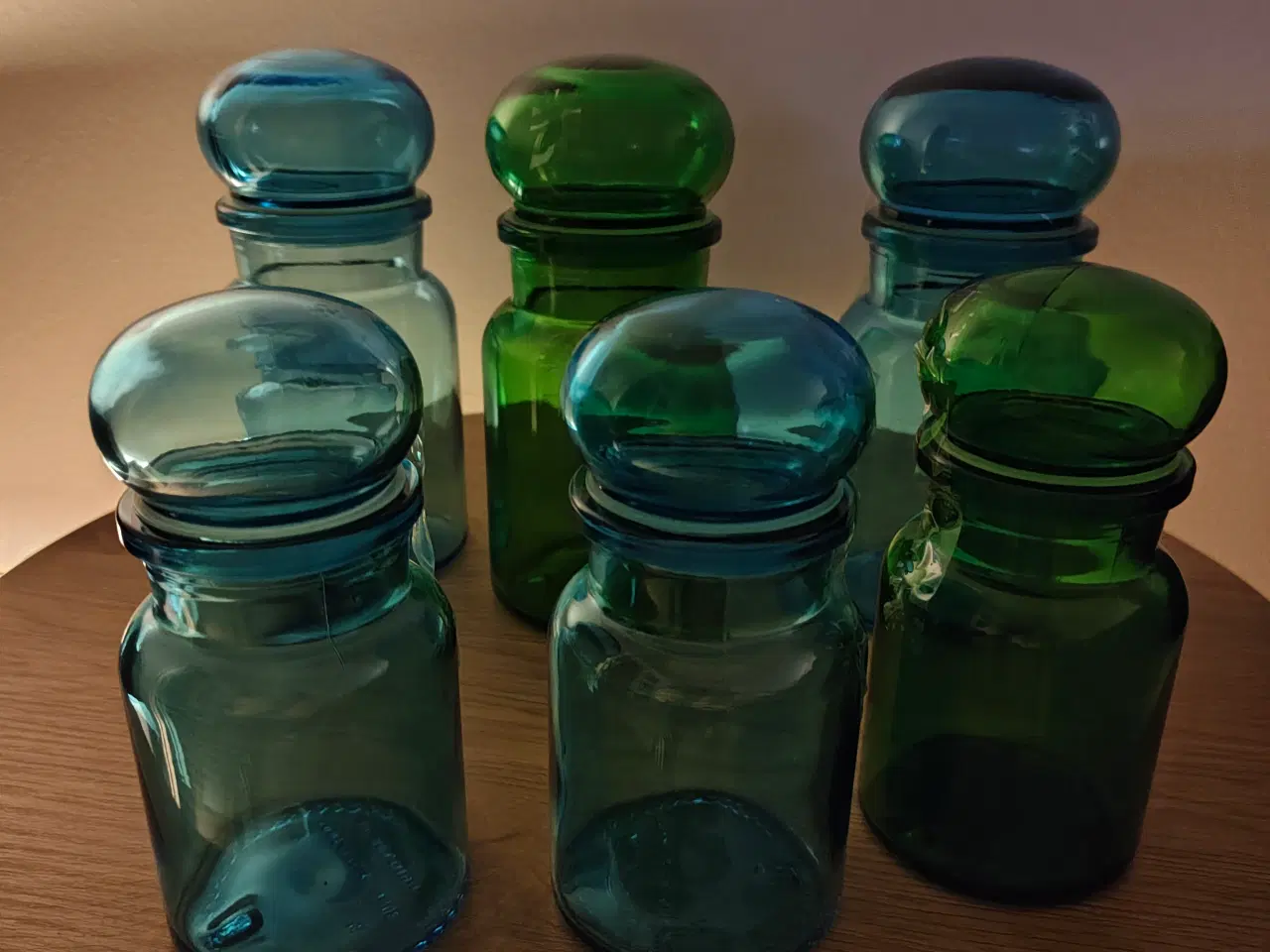 Billede 4 - Flotte retro opbevaringsglas