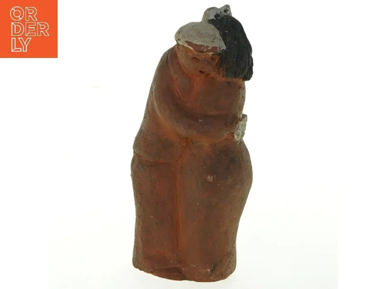 Billede 1 - Lerfigur kvinde (str. 17x8 cm)
