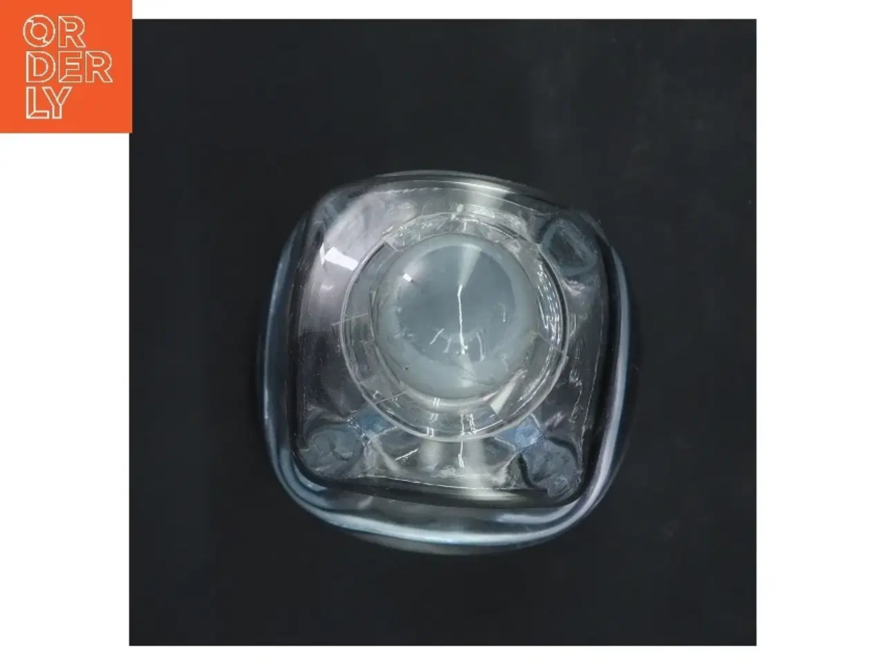 Billede 2 - Glasflaske med prop (str. 24 cm)fra holmegaard