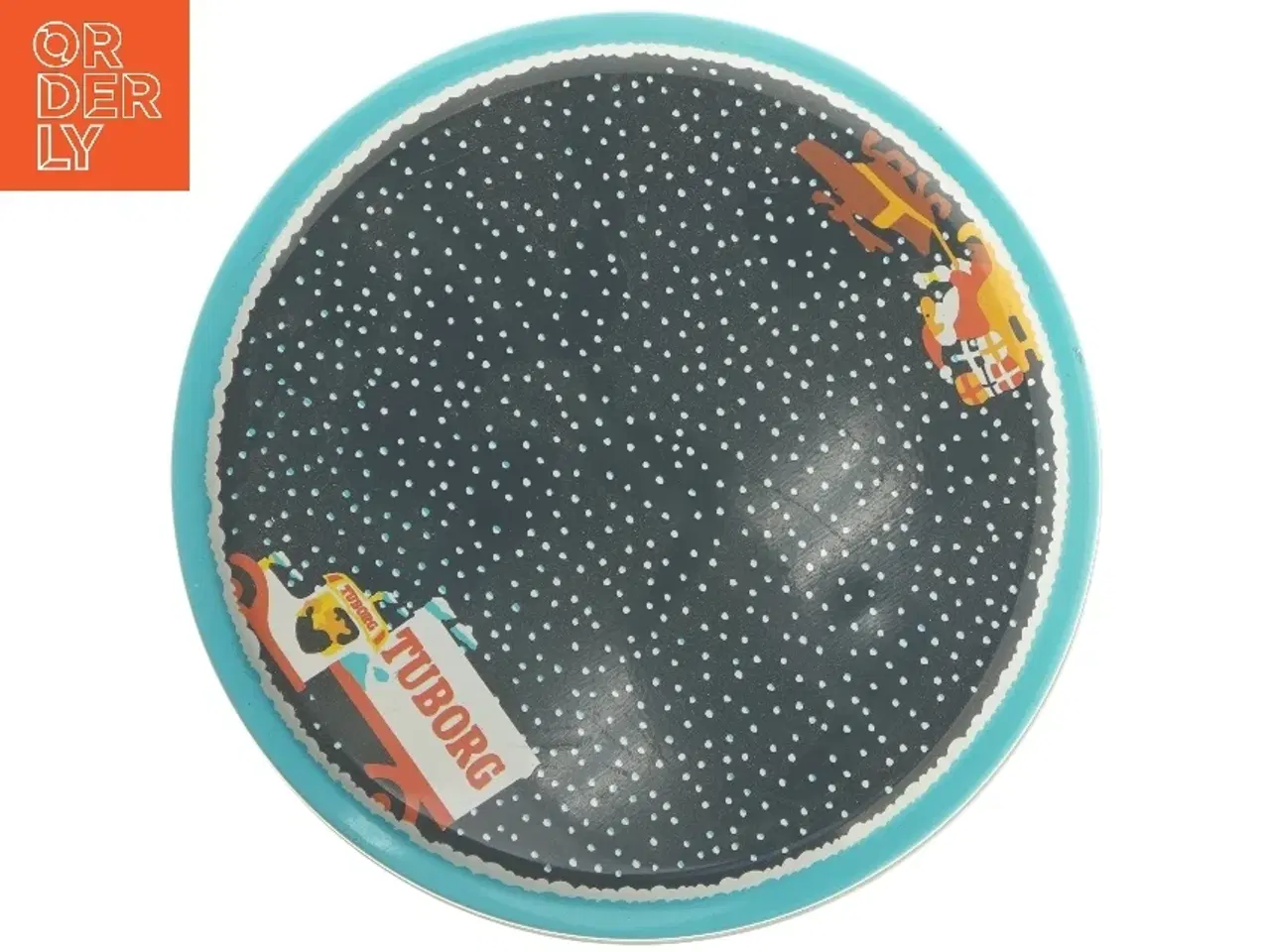 Billede 3 - Tuborg julebryg opbevaringsdåse (str. Ø 19,5 cm længde 27,5 cm)