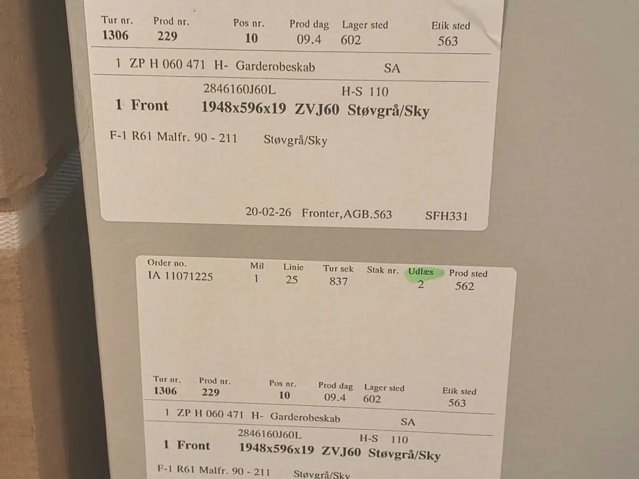 Billede 3 - Invita højskabe / garderobe skabe 