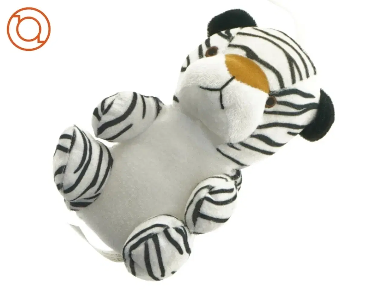 Billede 1 - Tøjdyr, hvid tiger (str. 19 cm)