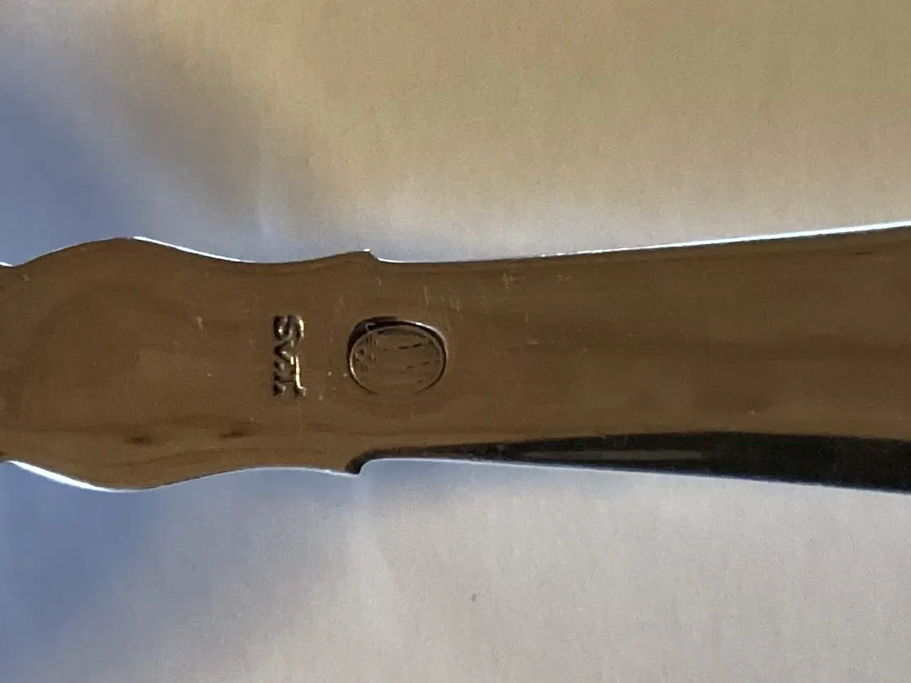 Billede 4 - SOLGT.  “Øresund” Spiseske i Sølv 19,6cm, graveret