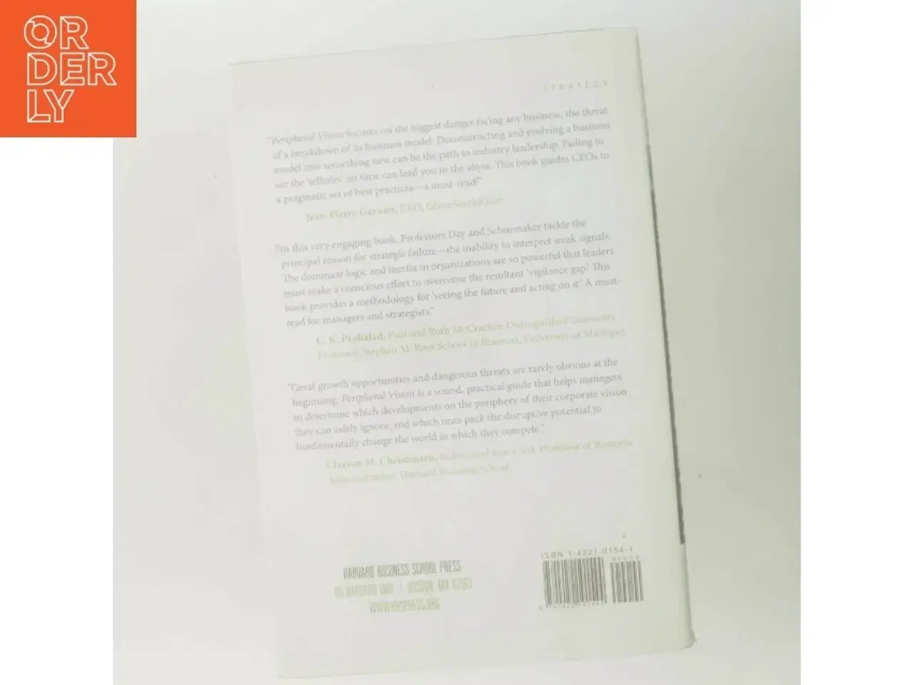 Billede 3 - Peripheral vision : detecting the weak signals that will make or break your company (Bog)