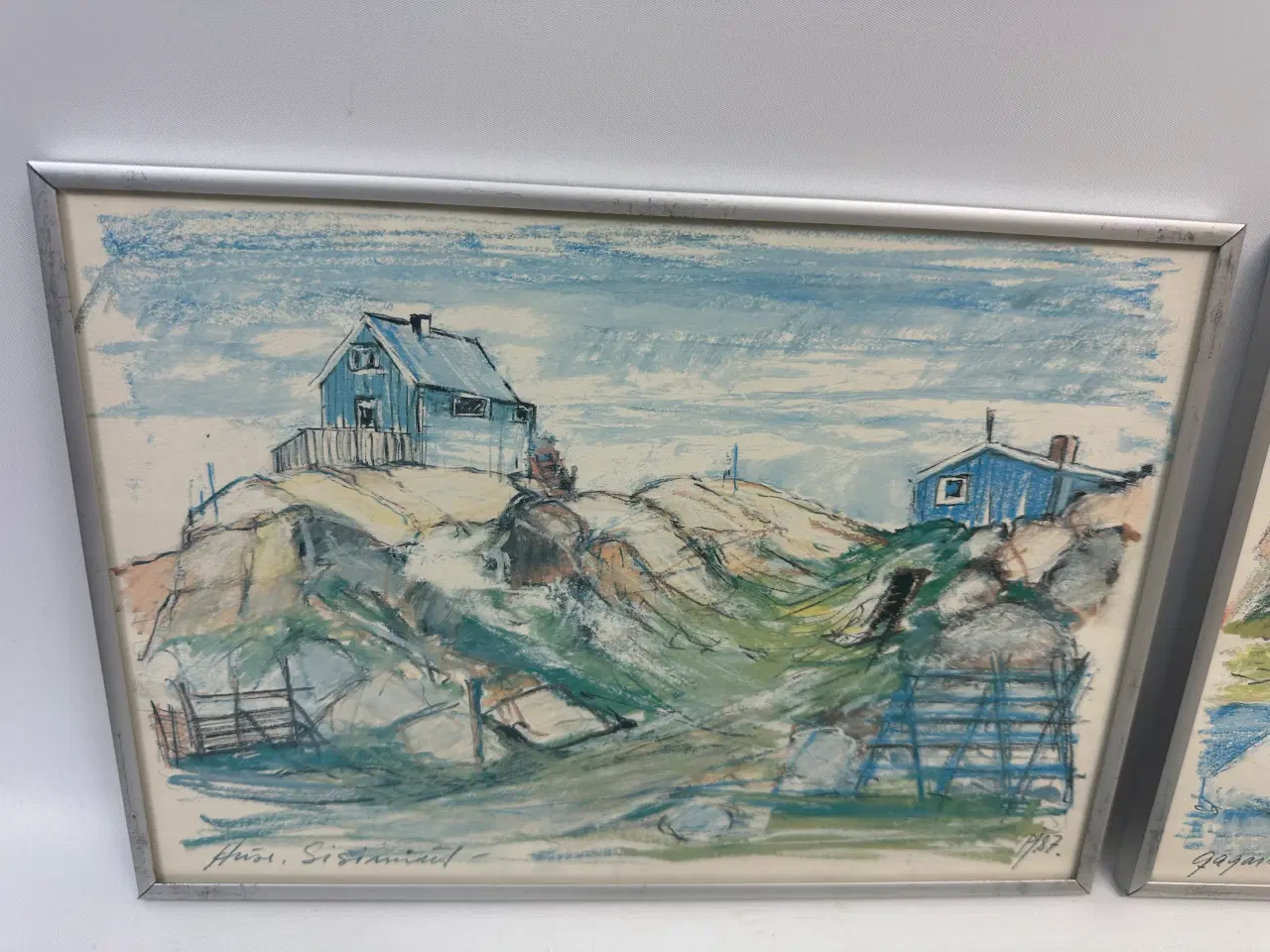 Billede 3 - 3 stk. grønlands tegninger (Poul Johansen) 