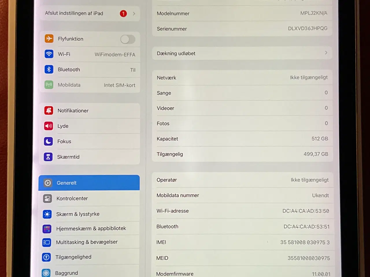 Billede 3 - IPad Pro 2 12.9 512GB wifi + 4G sælges