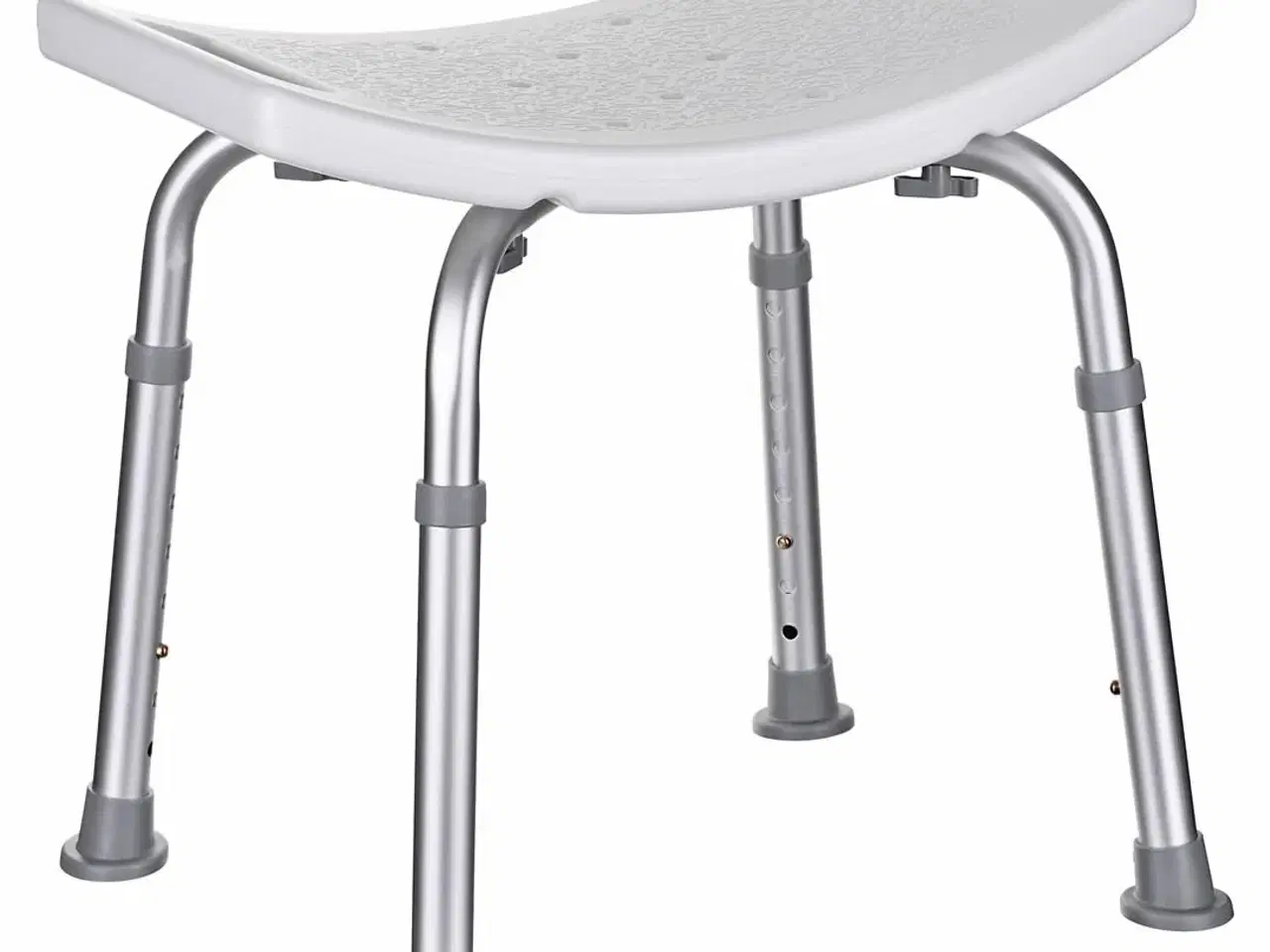 Billede 1 - Brusestol med rygløs sæde – ActionMed, højdejusterbar, grå/hvid