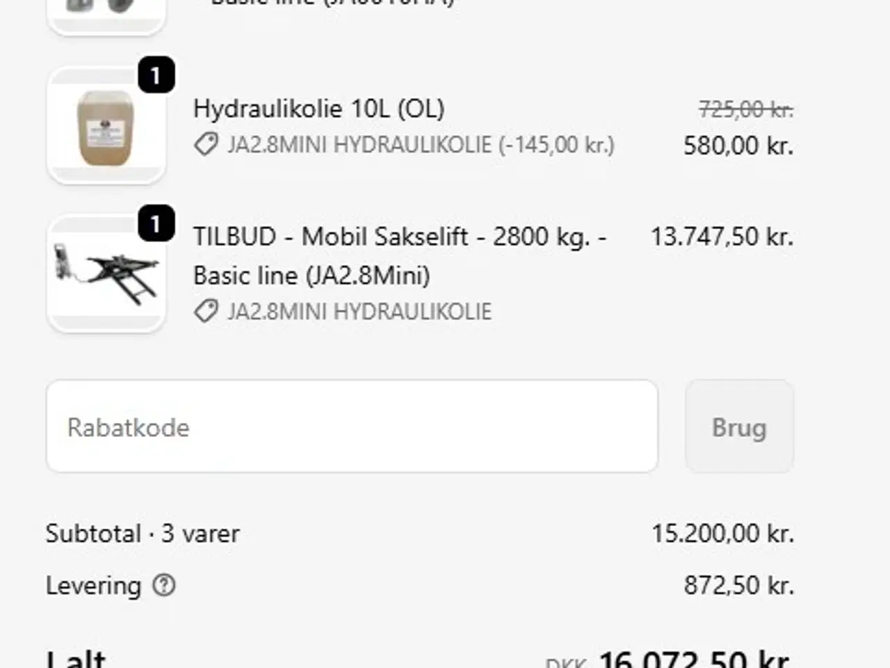 Billede 4 - JEMA sakselift 2800 kg.