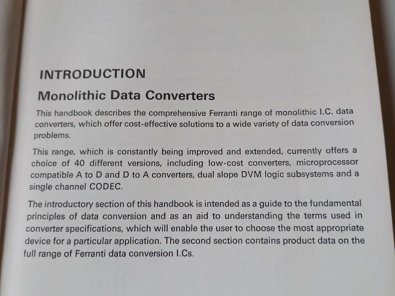 Billede 3 - Data Converter Technical Handbook, Ferranti