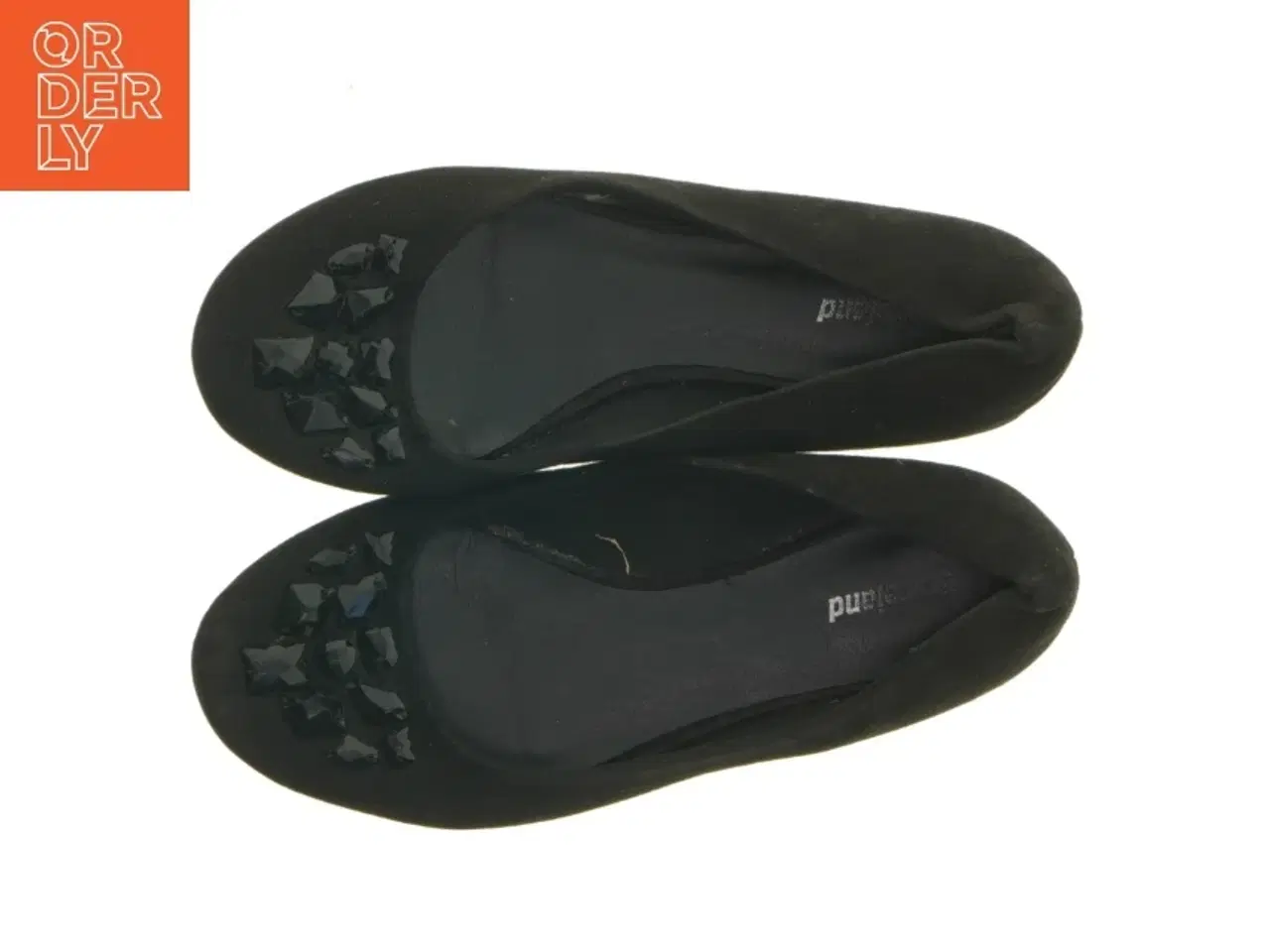 Billede 5 - Sort ballerina med pynt (str. 35 )