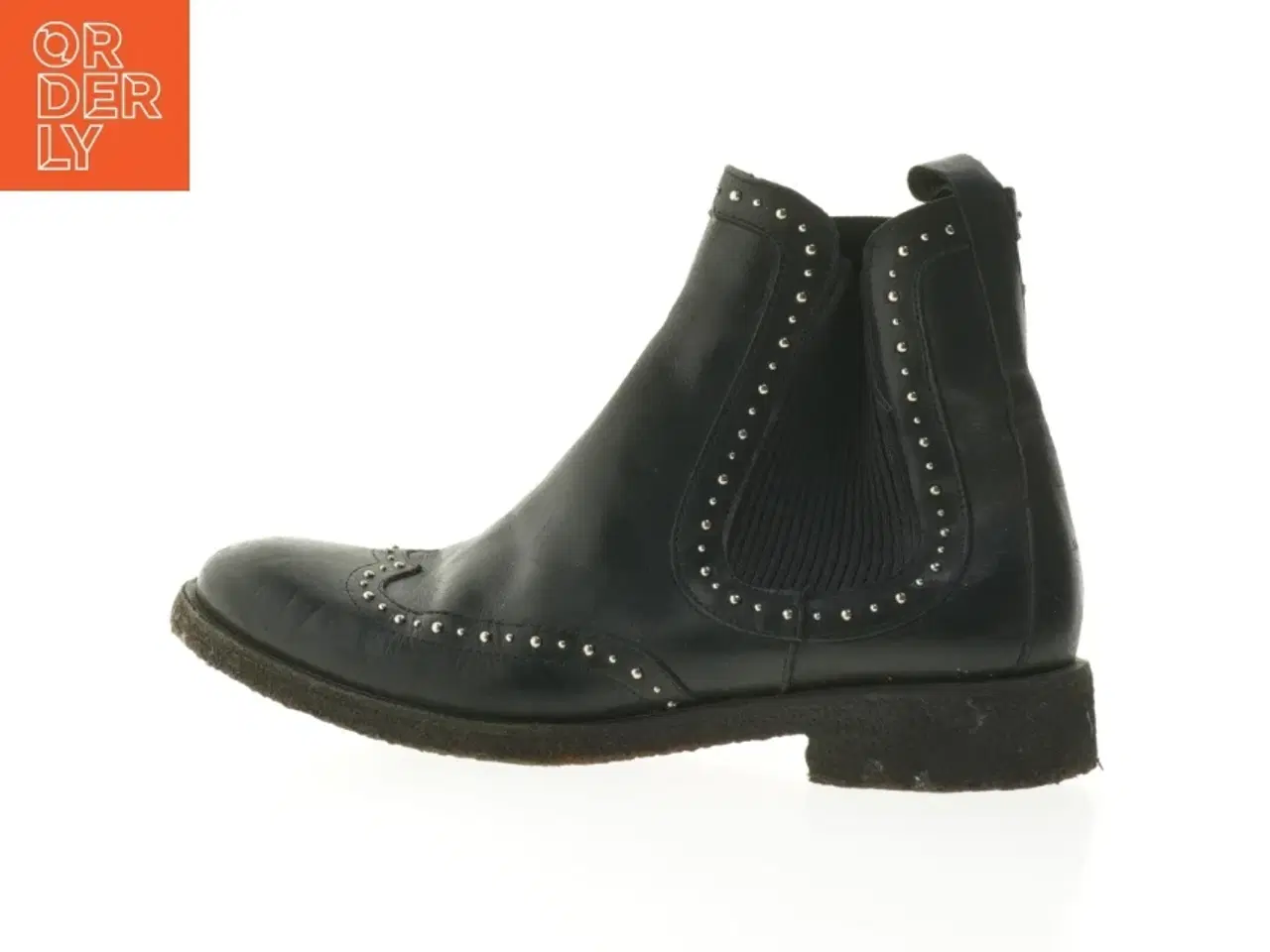 Billede 1 - Sorte Angulus ankelstøvler med nitter (str. 38 )
