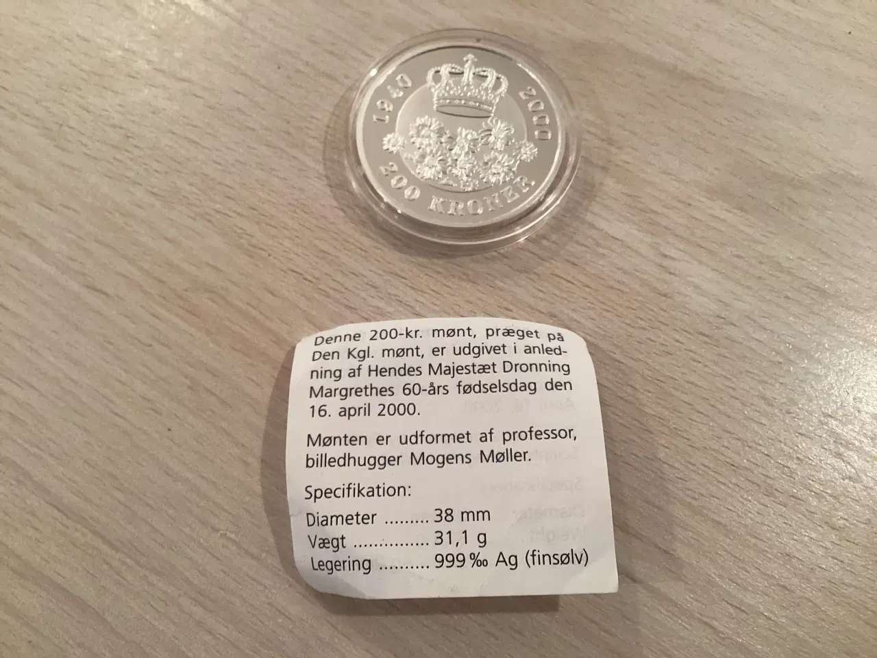 Billede 5 - 200 kroners erindringssølvmønter 1995&2000