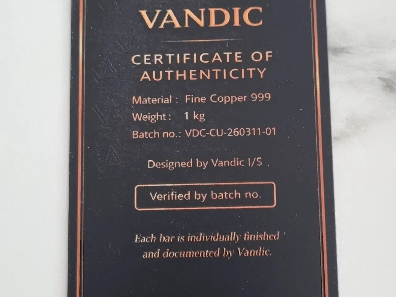 Billede 2 - Kobberbarre/kobber