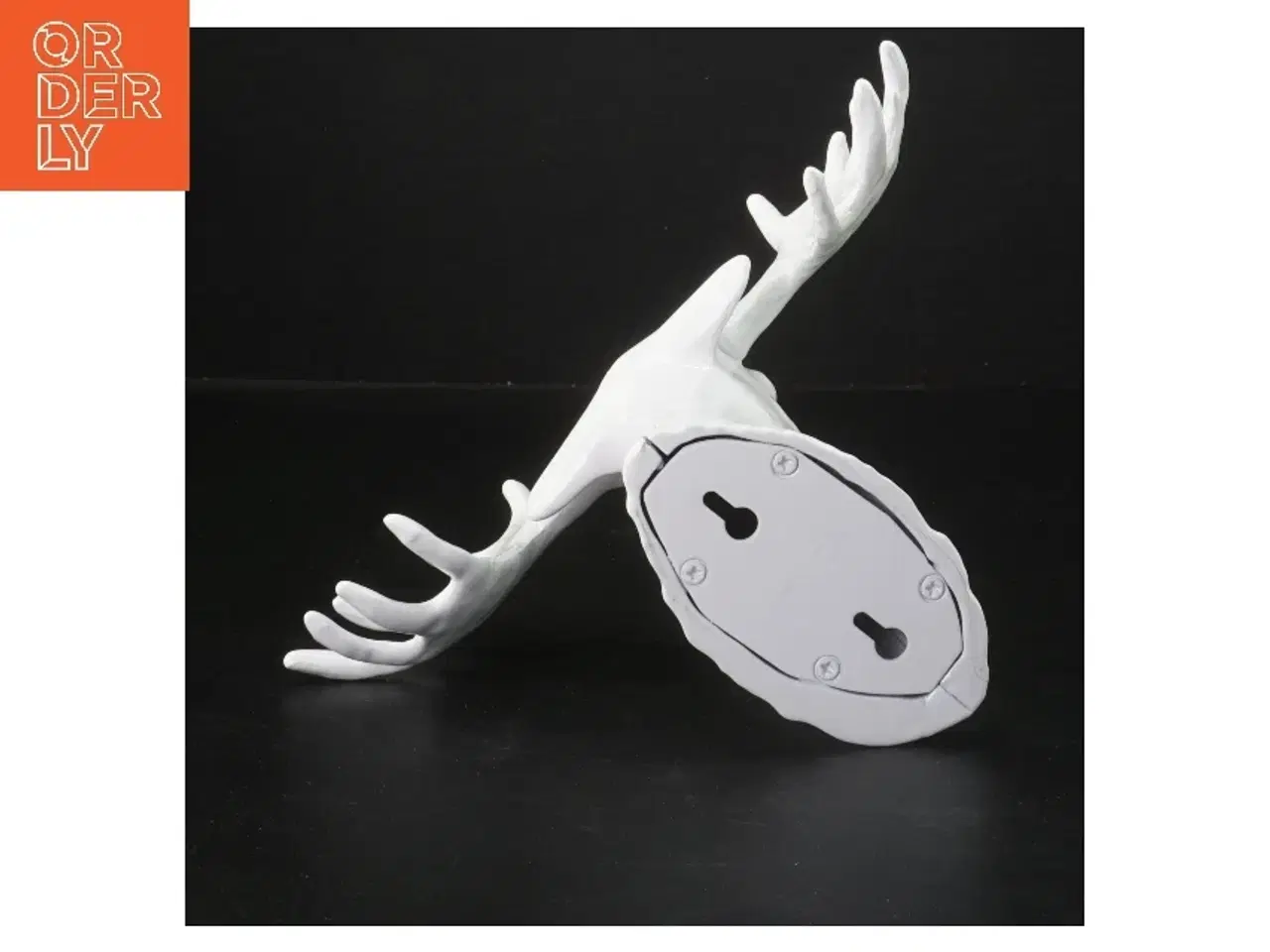 Billede 2 - Væghængt hjortehoved dekor i keramik (str. 23x12 cm)