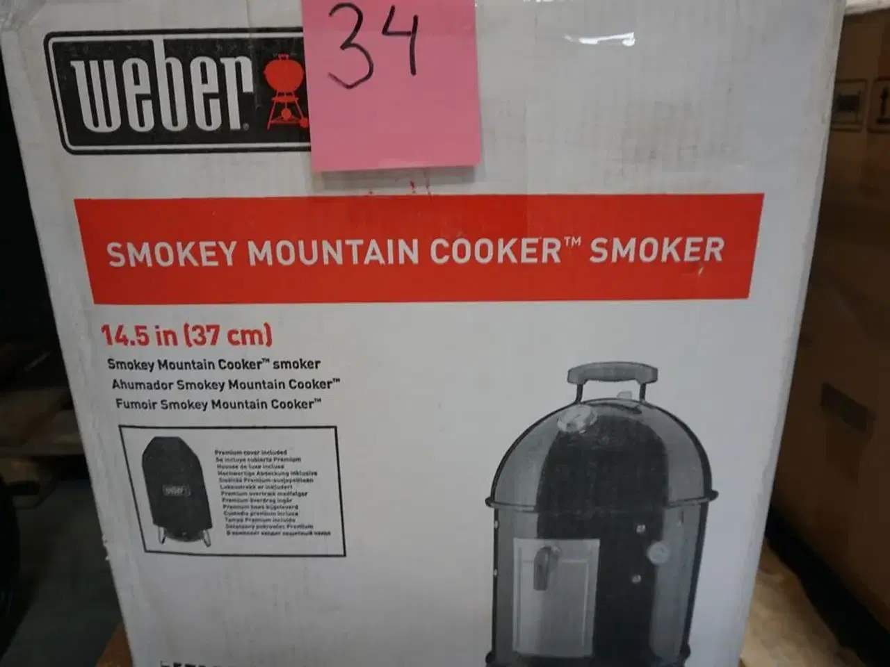 Billede 5 - Røg-og dampgrill Weber Smokey Mountain ø 37 cm