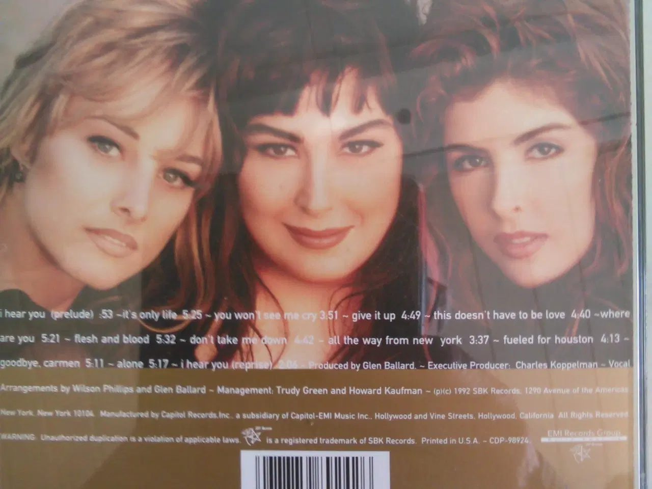 Billede 2 - Wilson Phillips: Shadows & Light (1992 