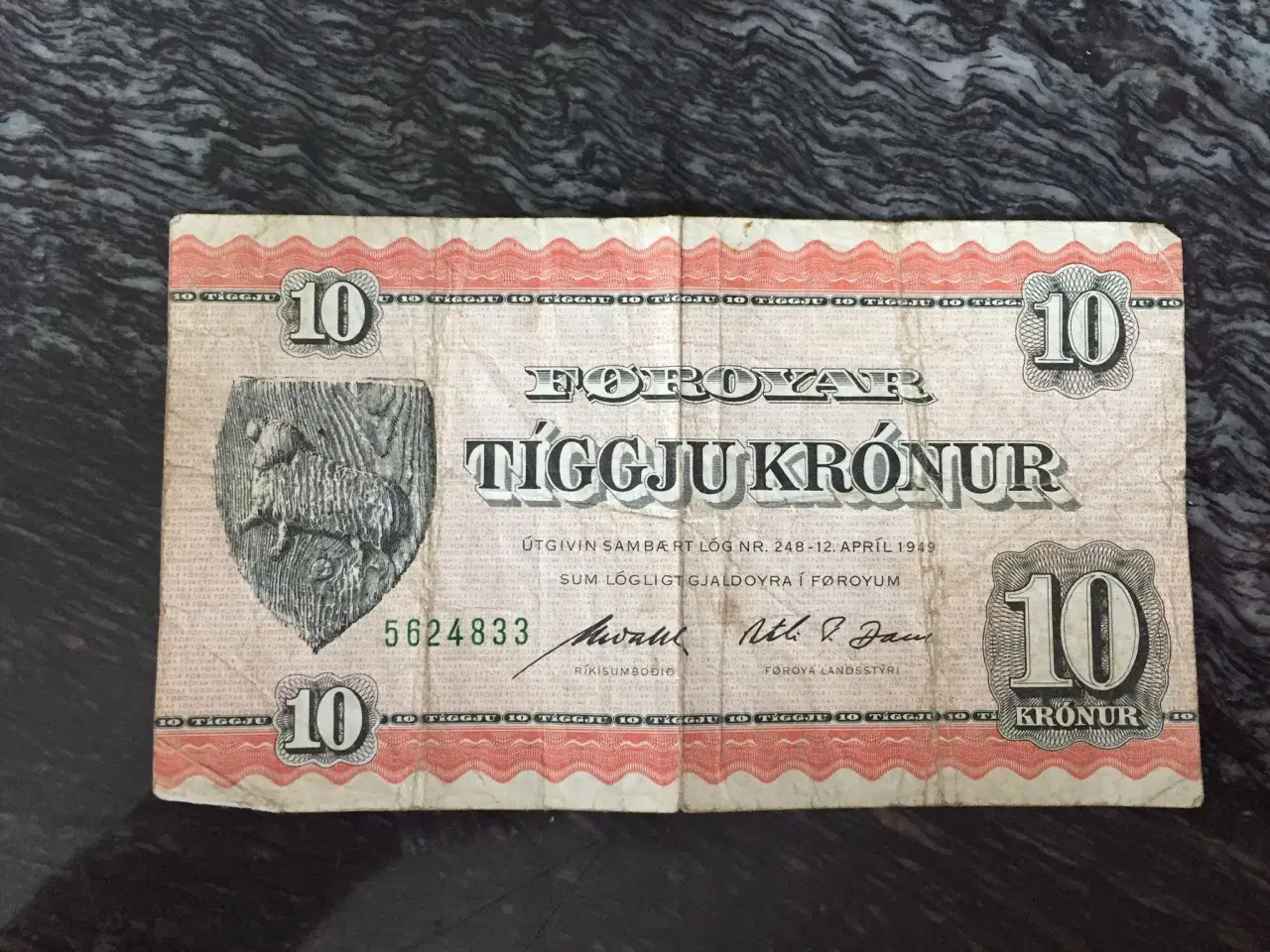 Billede 2 - Færøsk pengeseddel