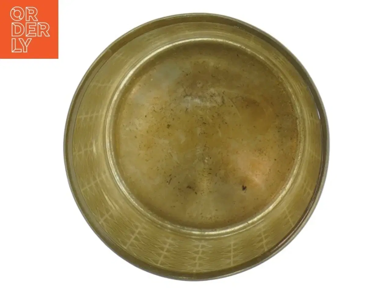 Billede 2 - Lysestage i glas med mønster (str. Ø. 7,5 cm)