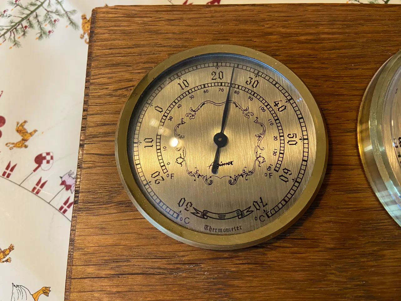 Billede 2 - Barometersæt med barometer, termometer og hygromet