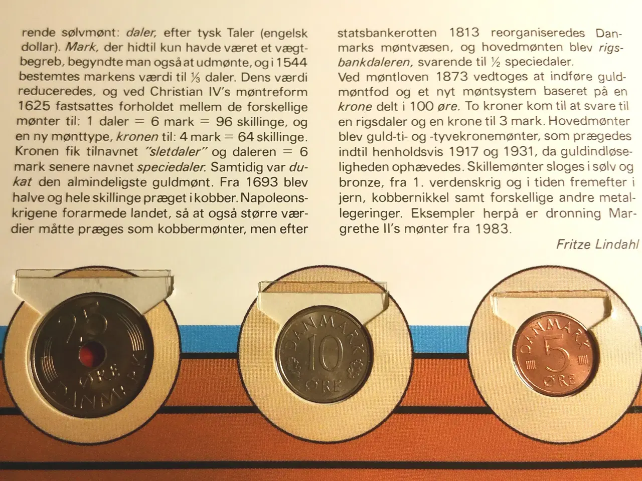 Billede 4 - MARGRETHE II  HANDELSBANKEN  MØNTSÆT 1980 - 1988