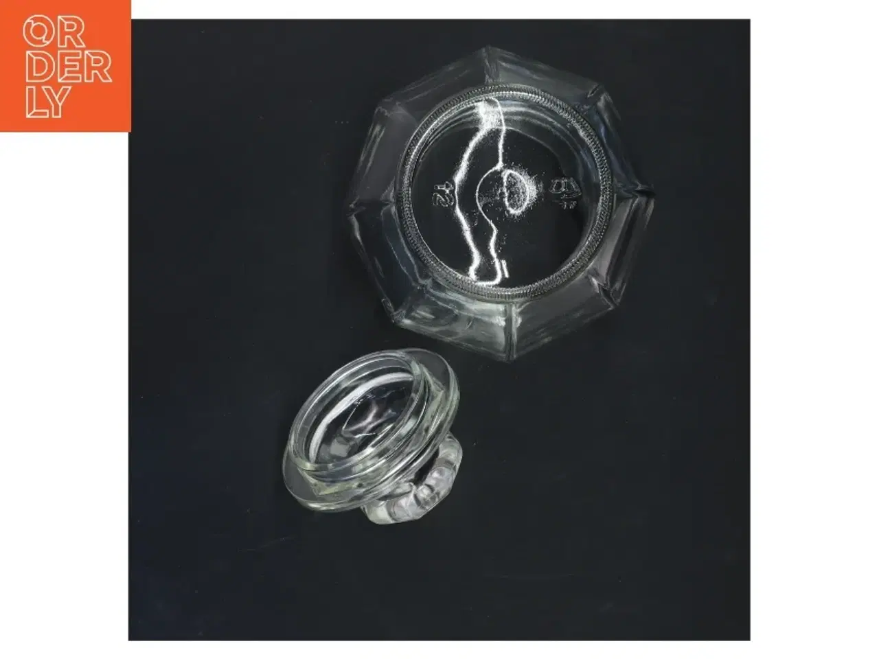 Billede 4 - Glasbeholder med låg (str. 15 cm)