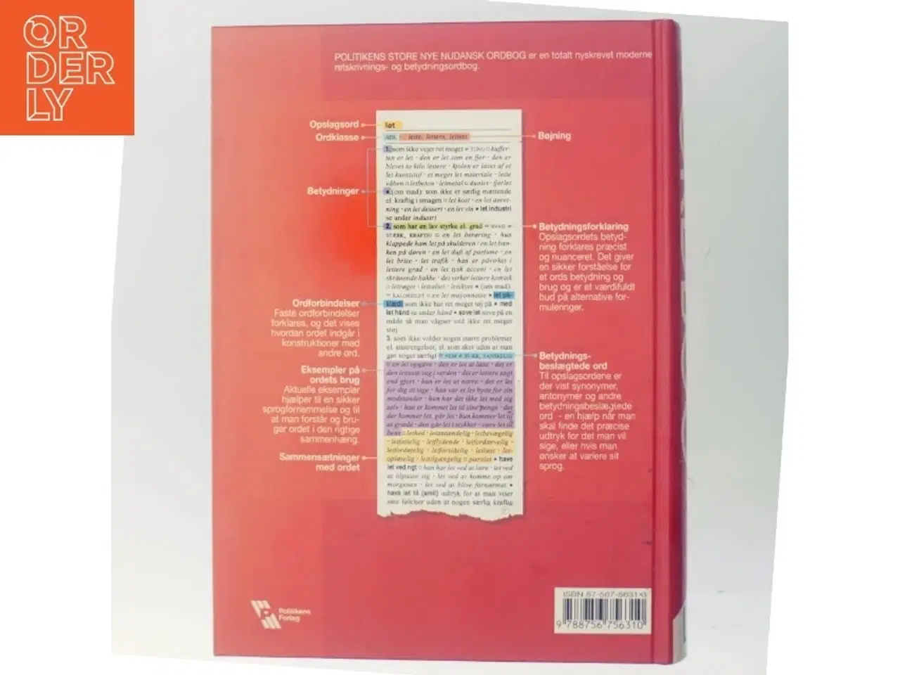 Billede 3 - Politikens Store Nye Nudansk Ordbog (Danish Edition) (Bog)
