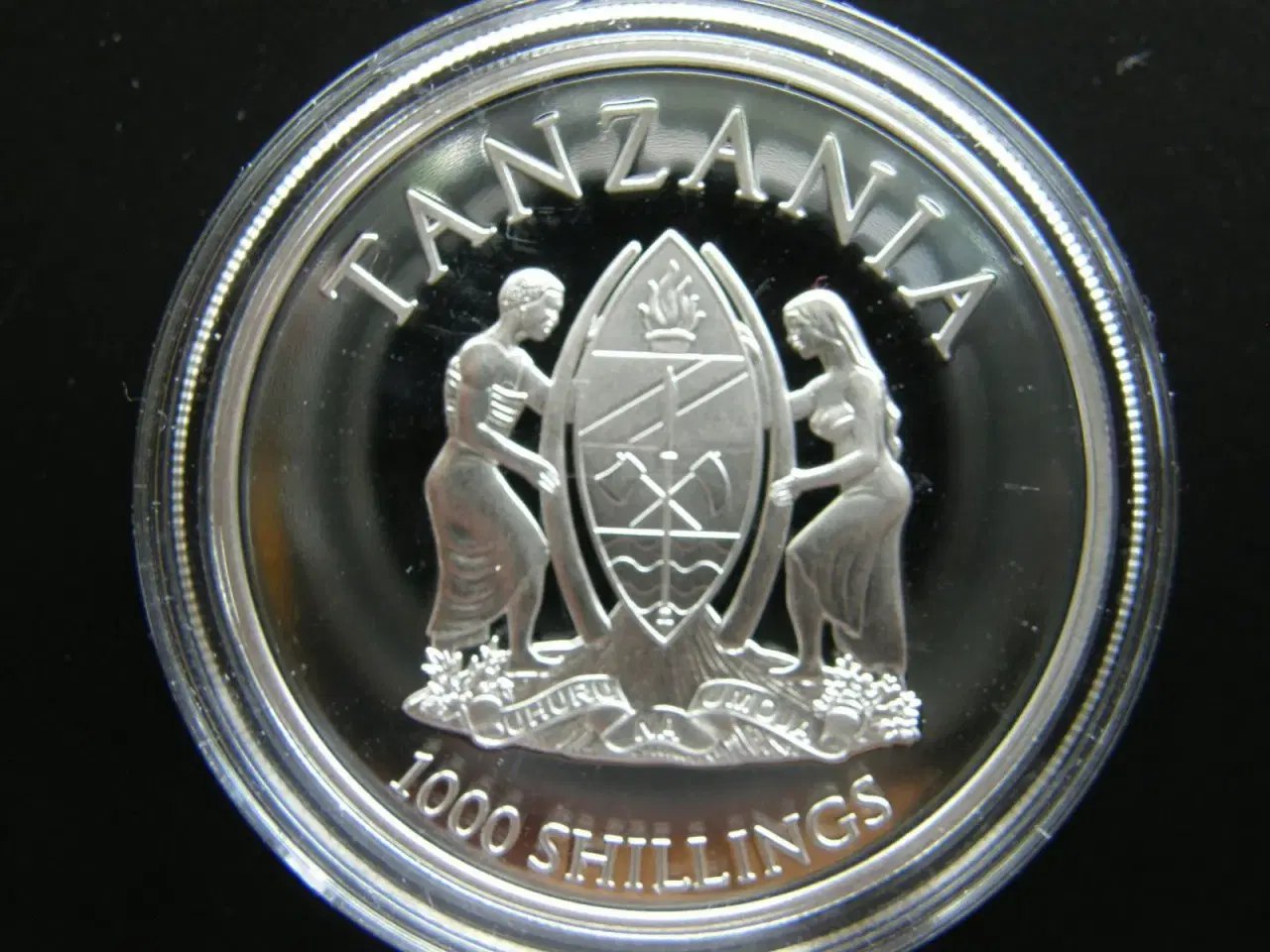 Billede 4 - Tanzania  1000 Shillings 2013  Sølv.