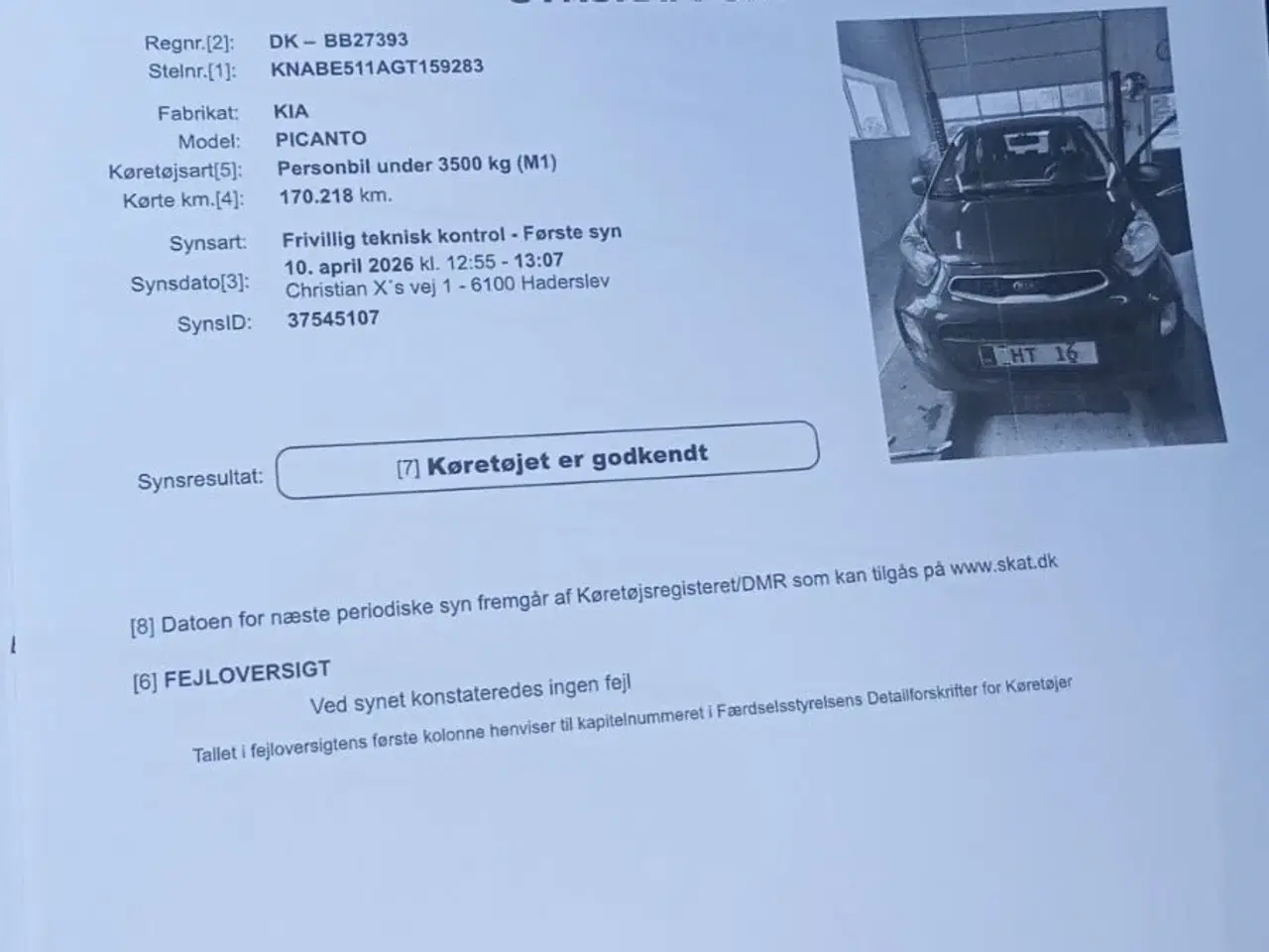 Billede 8 - Kia Picanto 1,0 Active