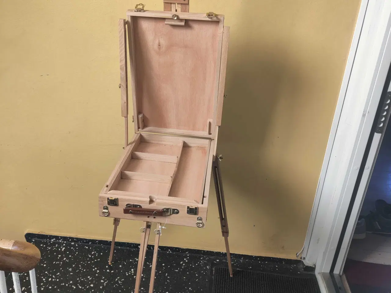 Billede 3 - Staffeli, Transportabelt justérbart i træ