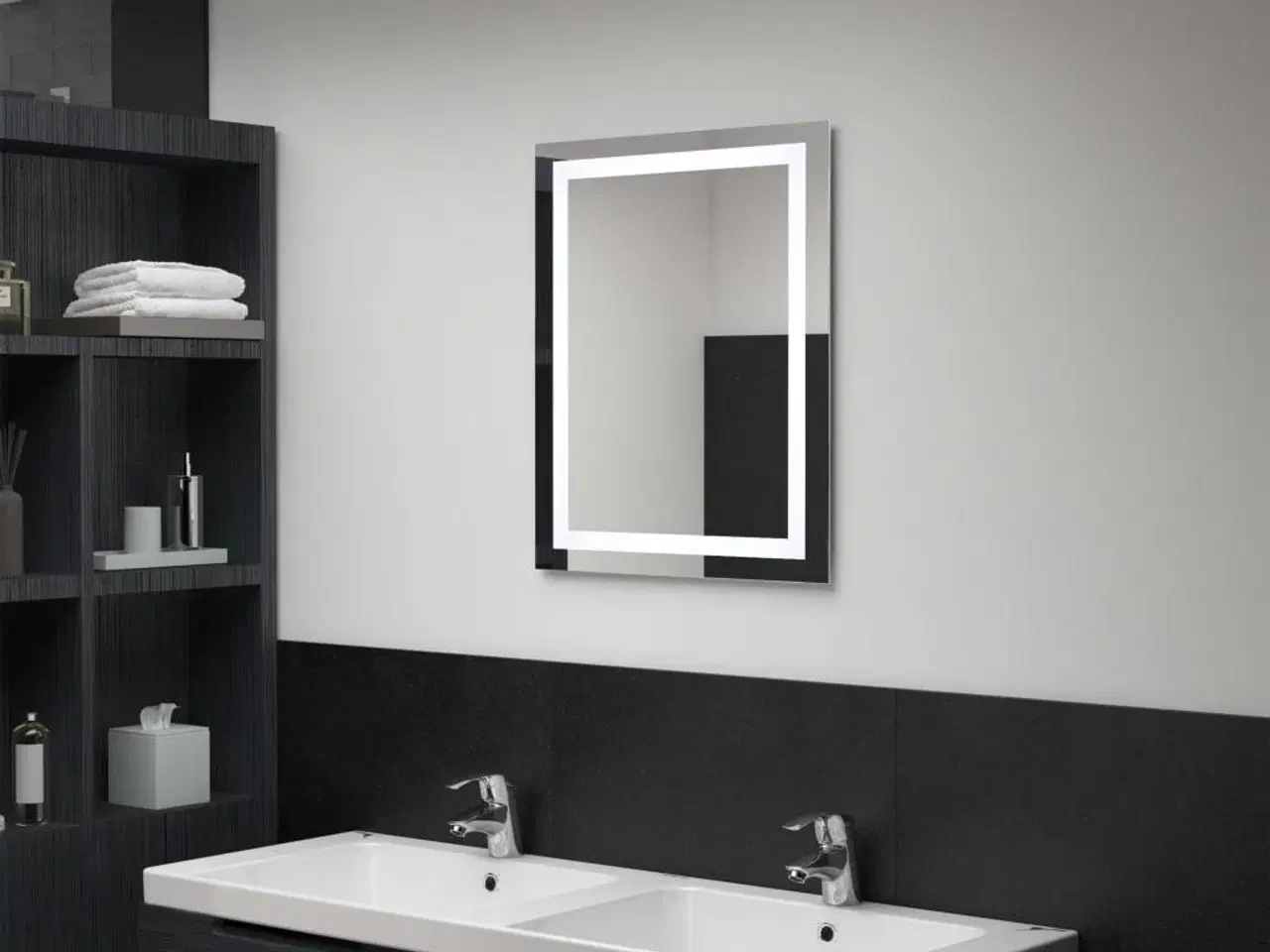 Billede 1 - LED-spejl til badeværelset med berøringssensor 50x60 cm