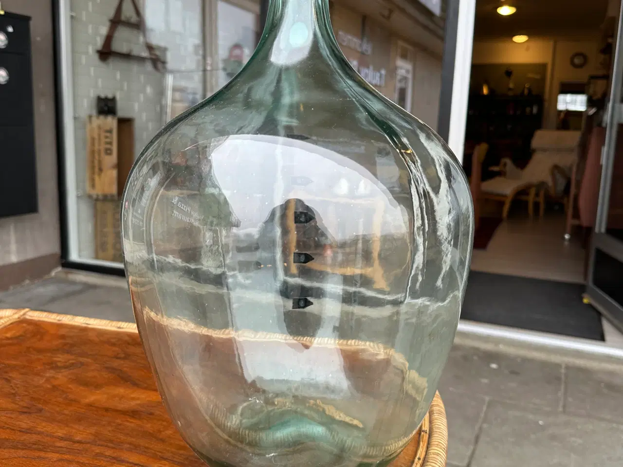 Billede 1 - Vinballon i klart glas