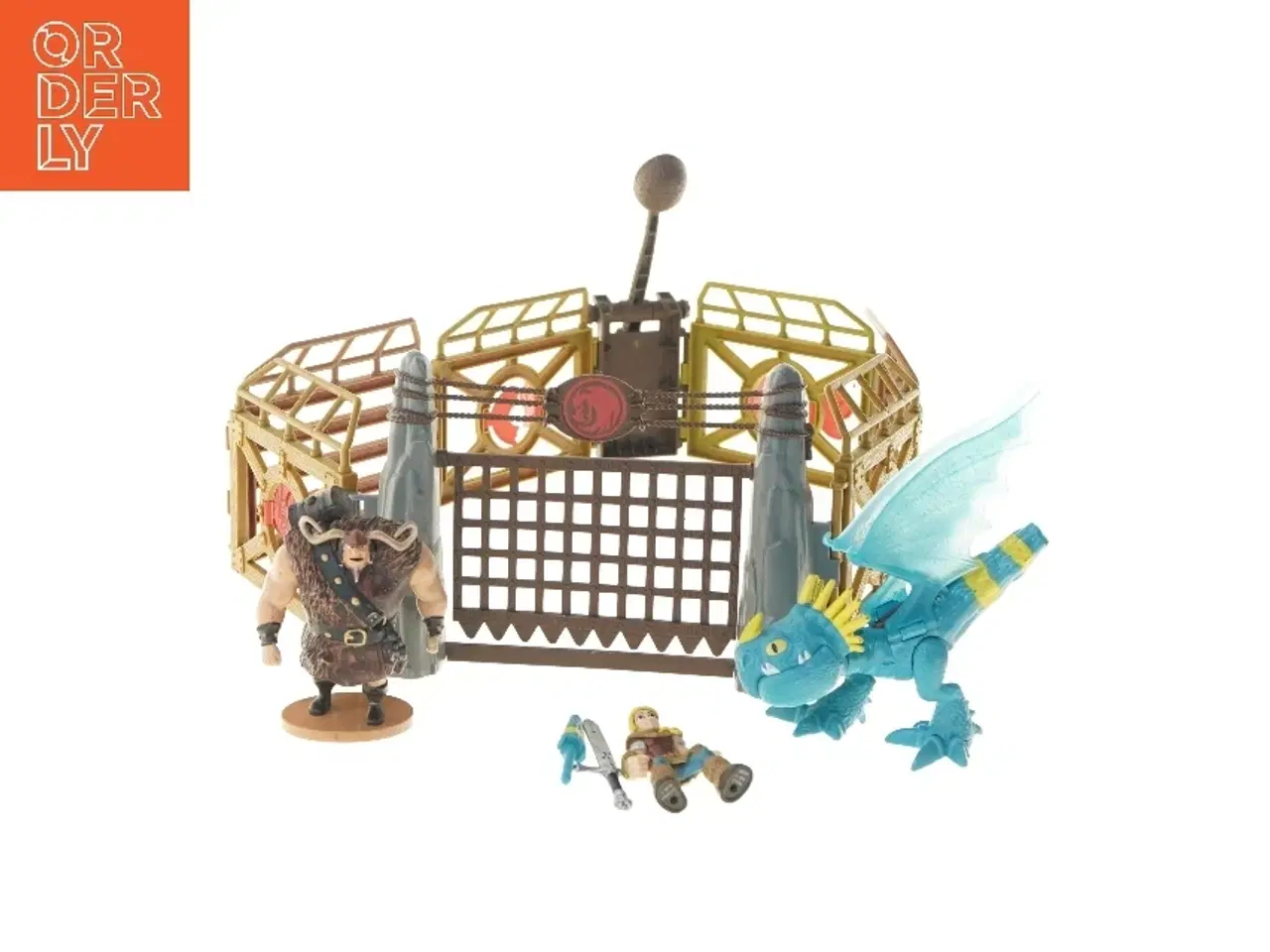 Billede 1 - Dragelegetøjsæt med figurer (str. 49 cm)