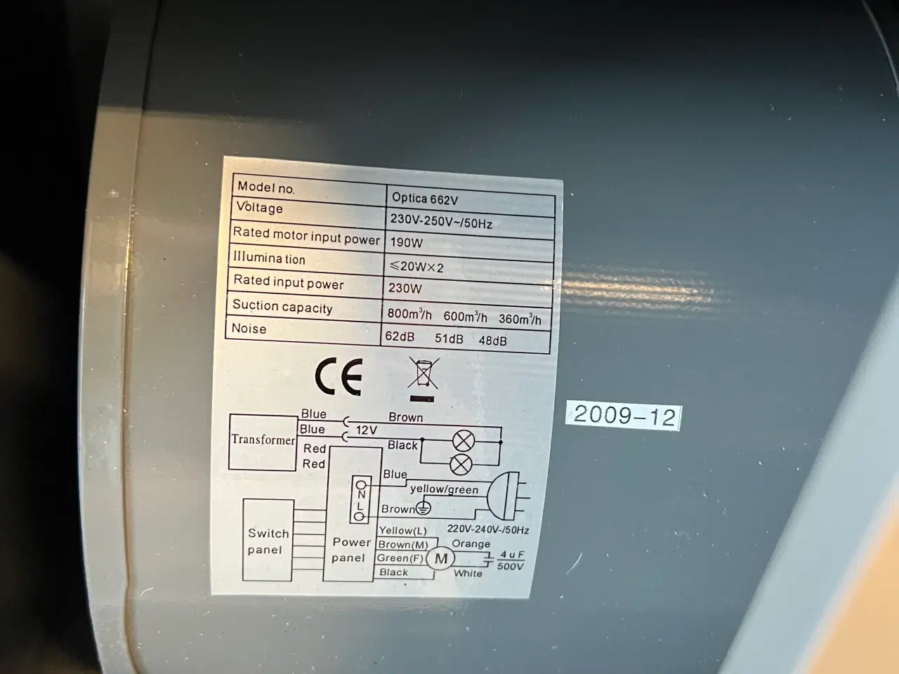 Billede 4 - Thermex emhætte Optica 662v