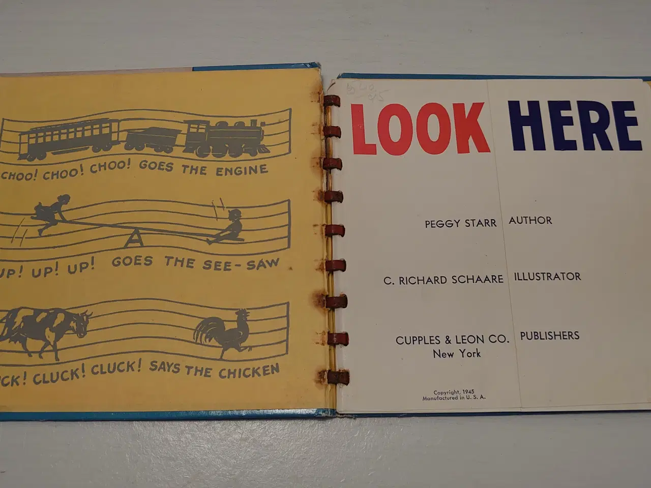 Billede 3 - Peggy Star: Look here. ill.C. Schaare.Foldud sider