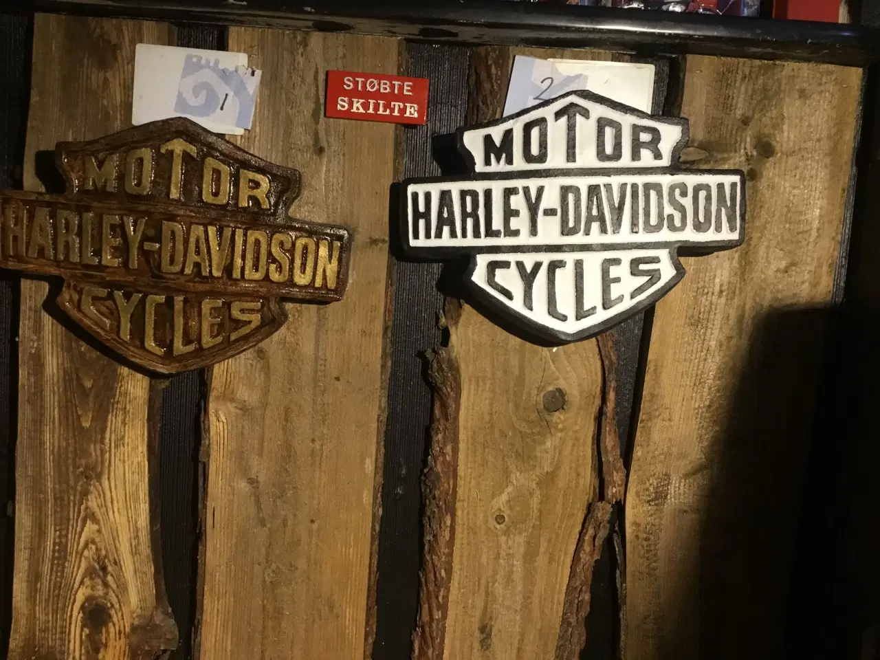 Billede 6 - Støbte Harley Davidson skilte