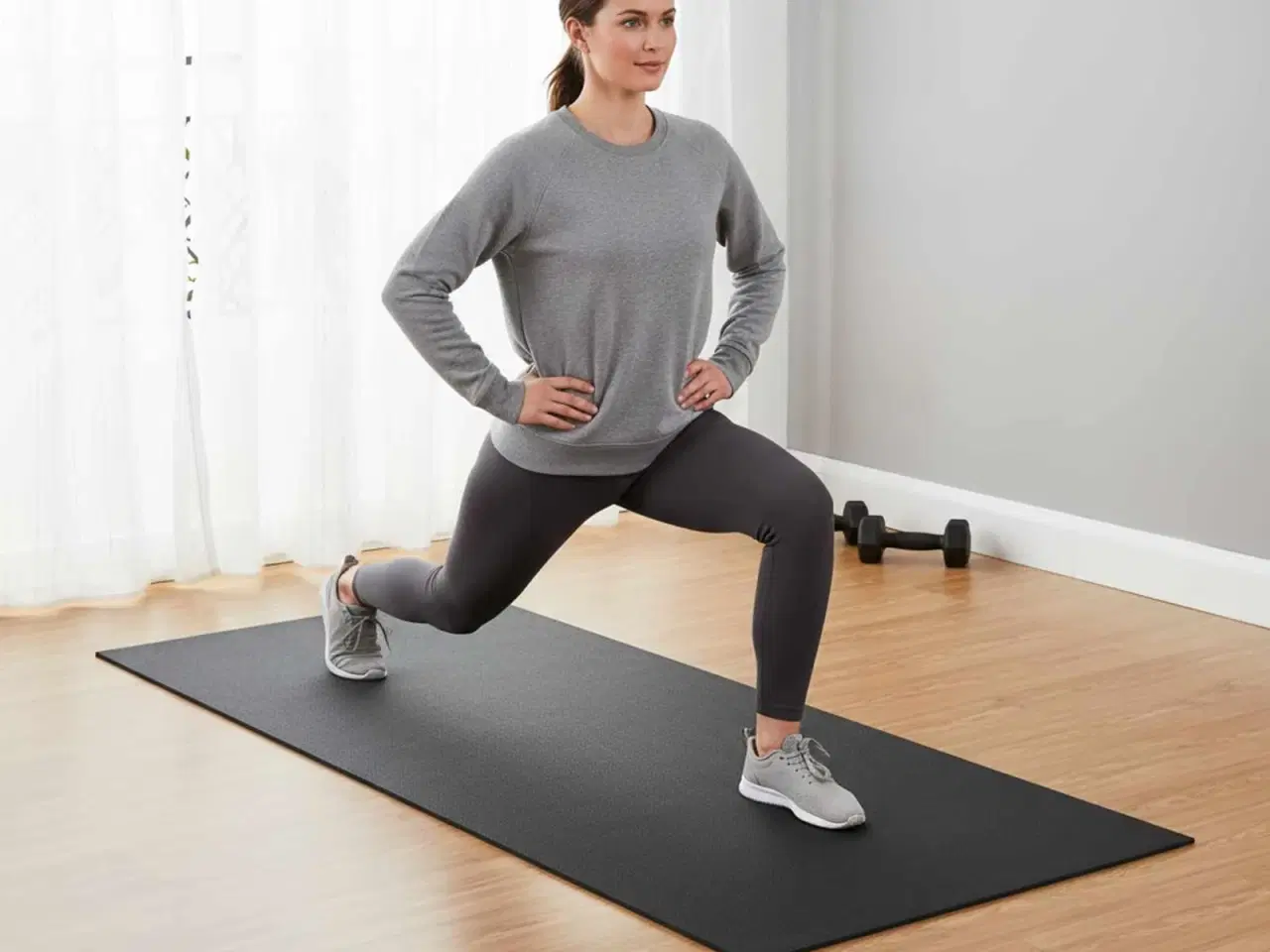 Billede 3 - Sport Beskyttelsesmåtte Sort 120 x 60 x 0,6 cm PVC