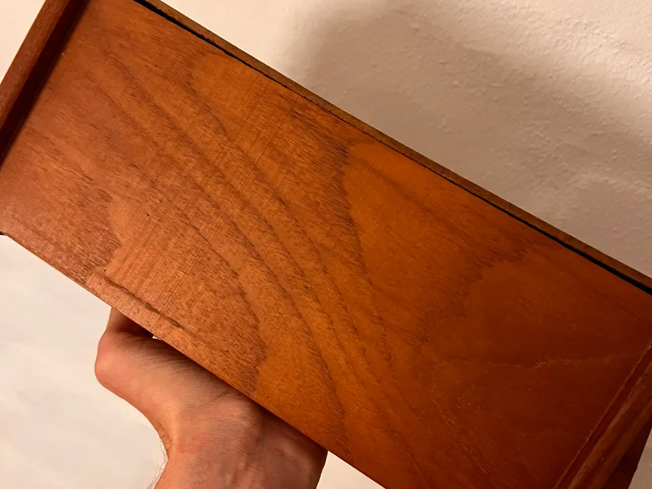 Billede 9 - Midcentury moderne teak væghylde / svævende natbor