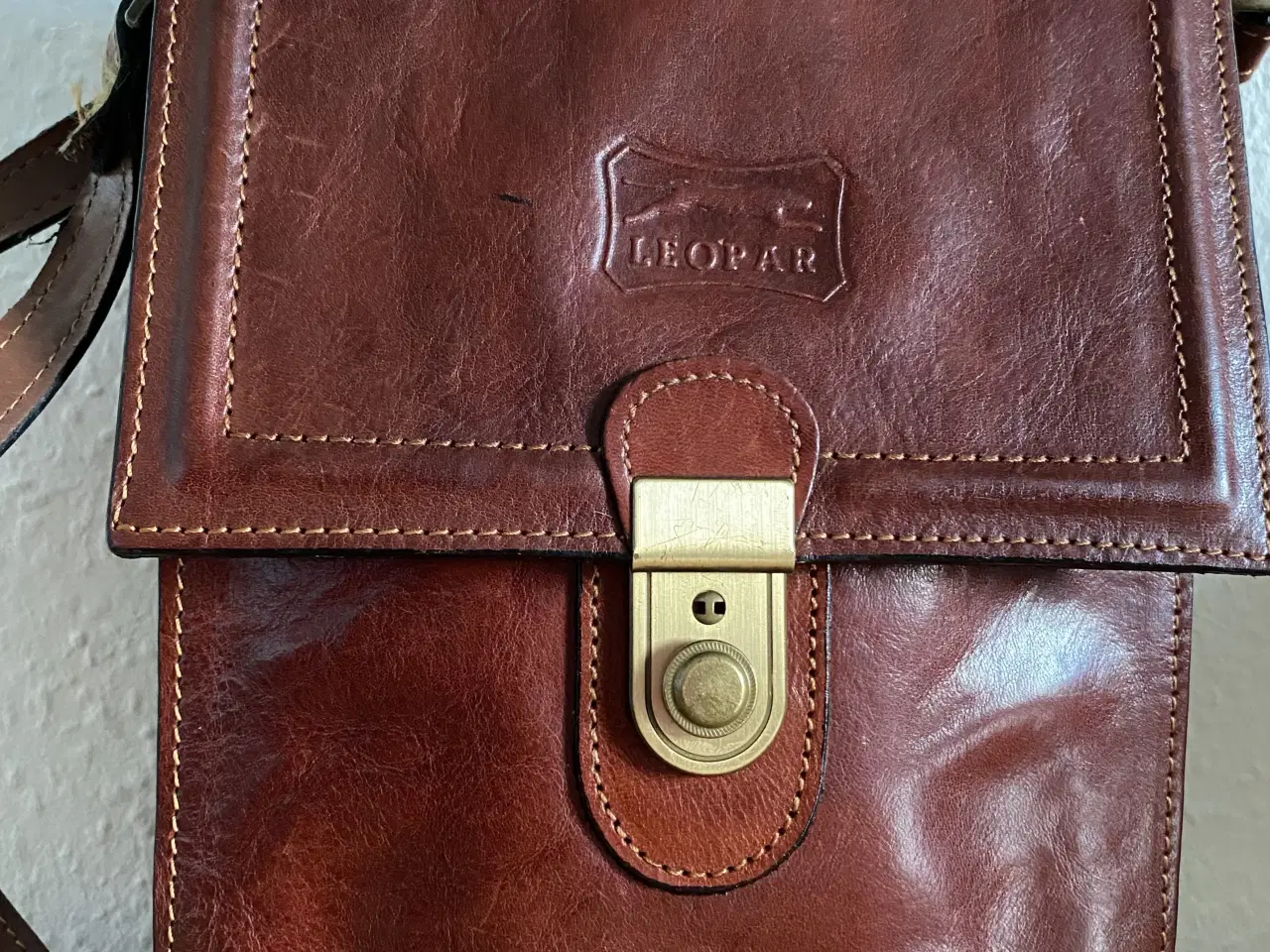 Billede 3 -  Brun vintage skuldertaske 