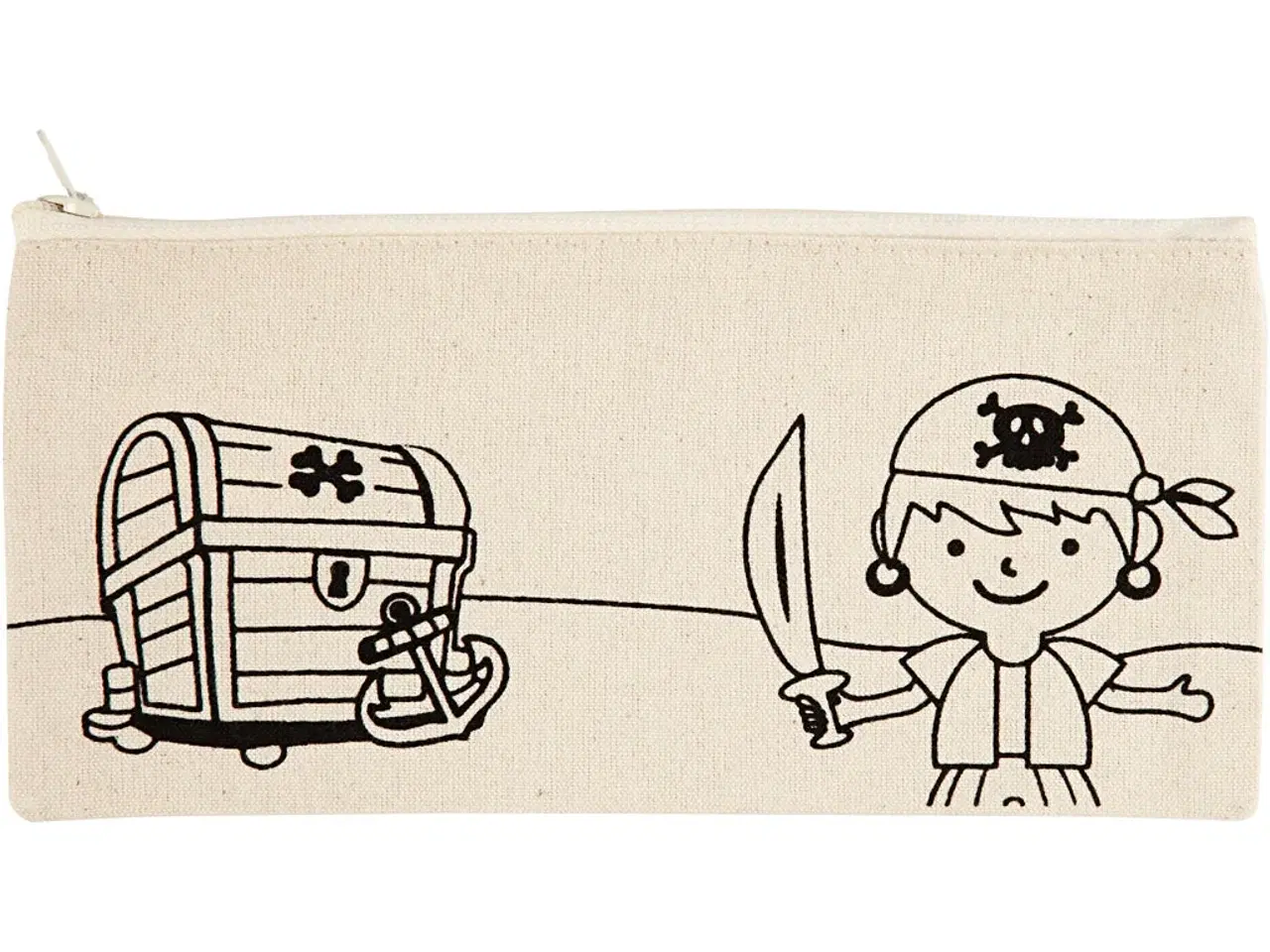 Billede 1 - Farverigt Pirat Penalhus til Kreative Børn