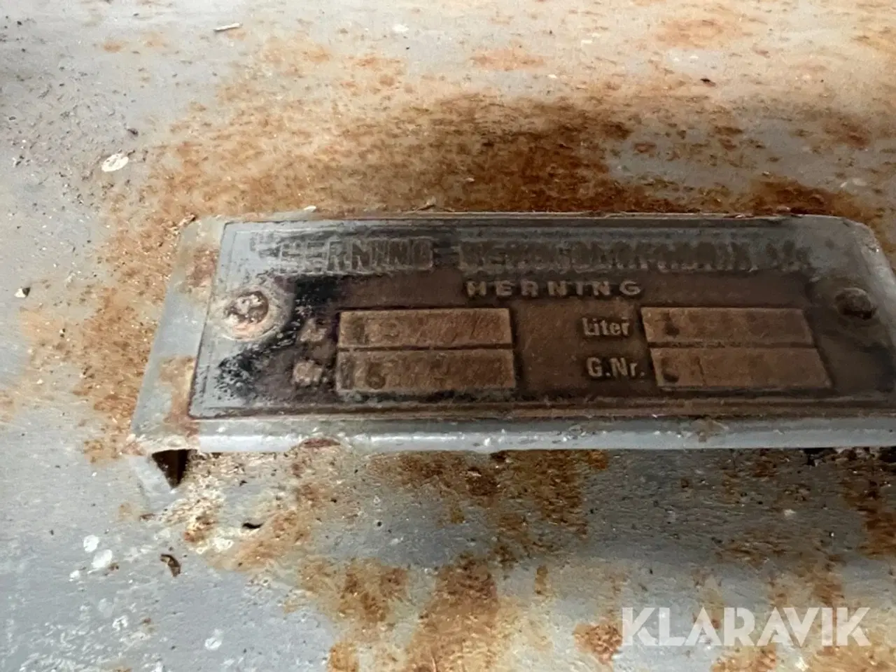 Billede 4 - Dieseltank med pumpe Statoil