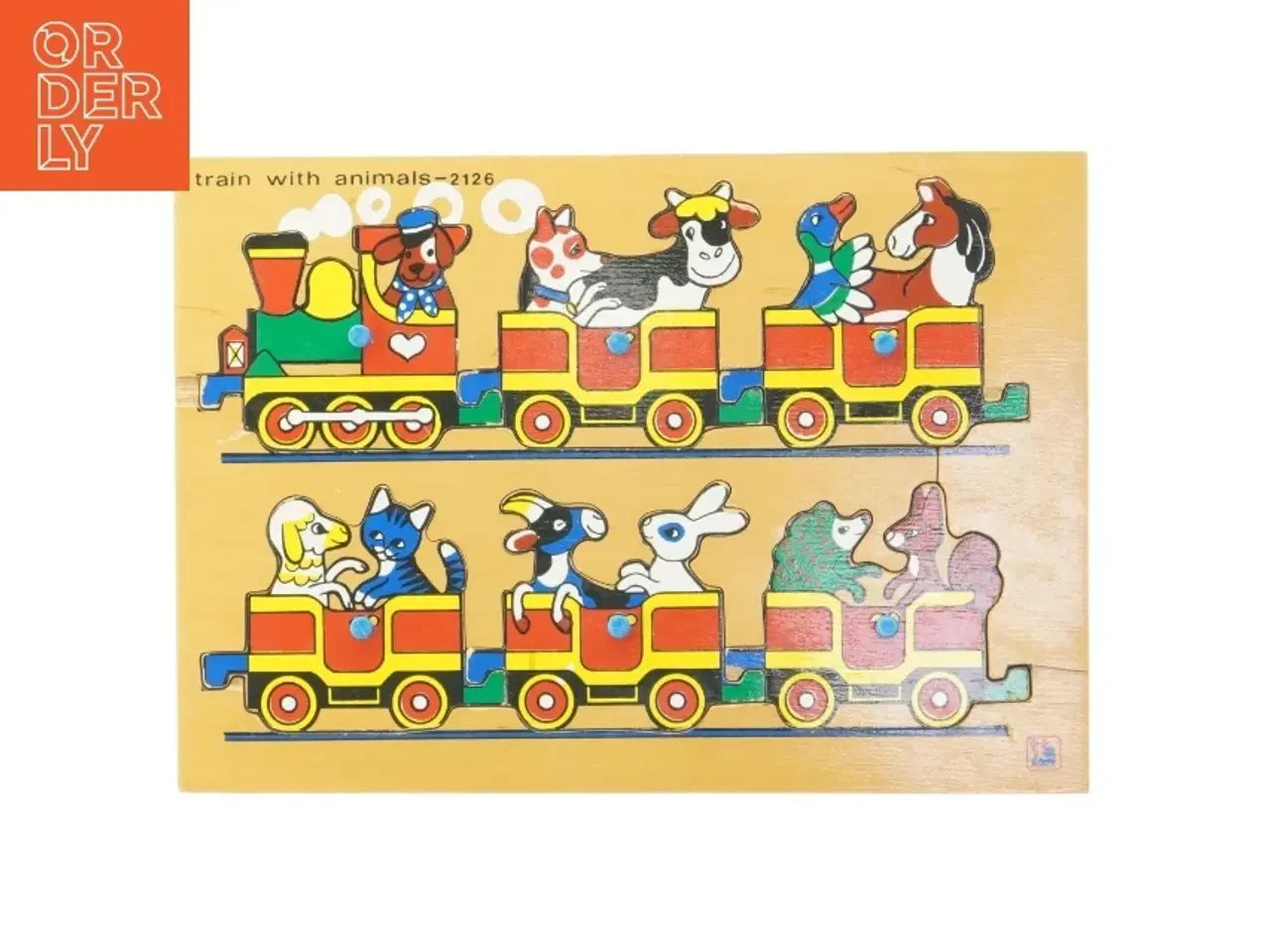 Billede 1 - Træpuslespil med dyr (str. 30x21 cm)