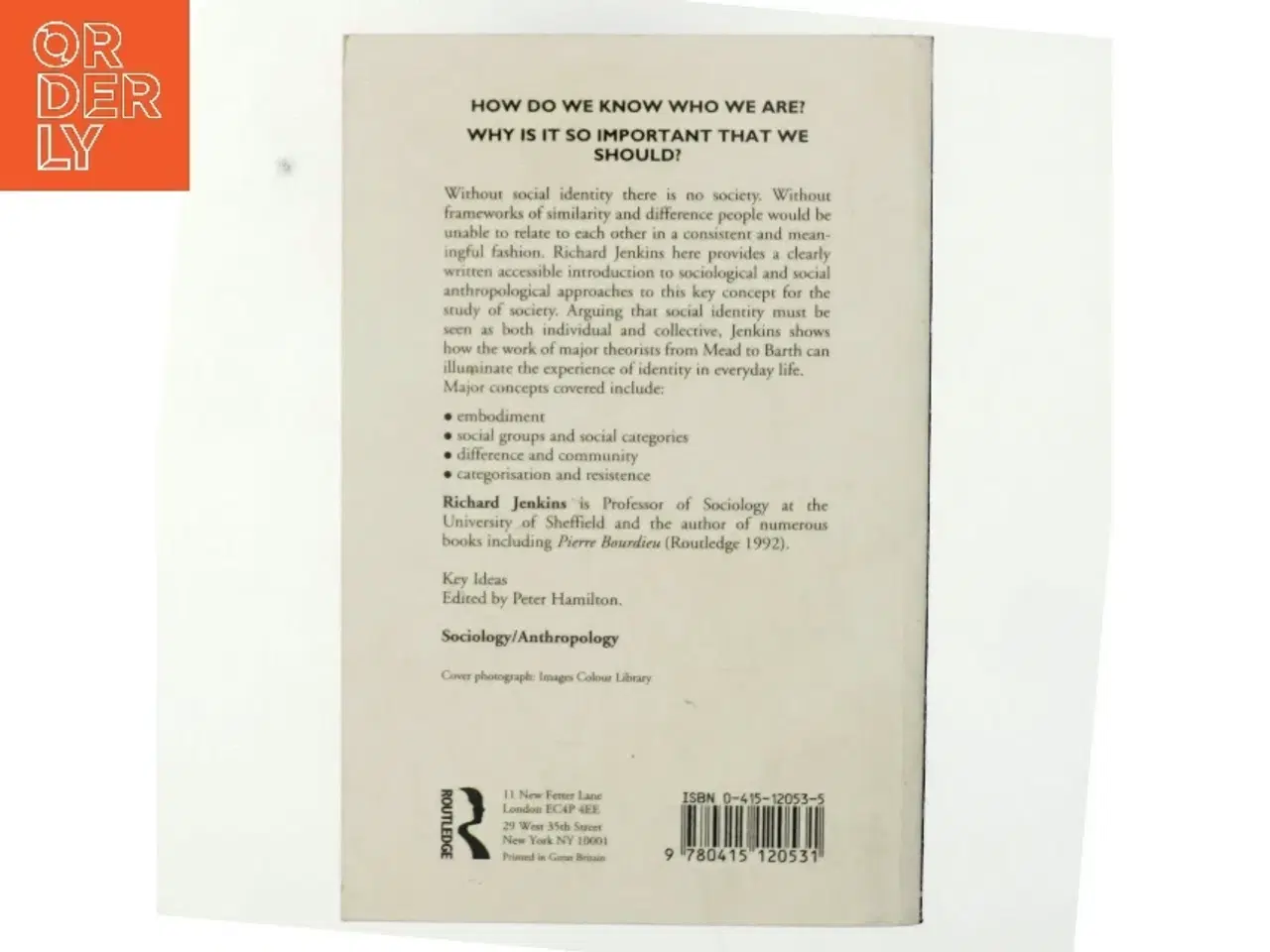 Billede 3 - Social identity af Richard Jenkins (Bog)