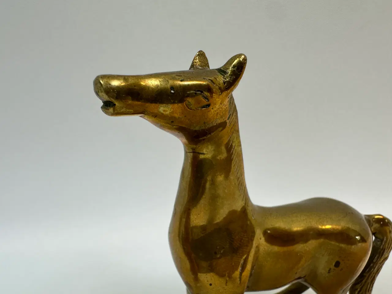 Billede 4 - Lille vintage messing hest