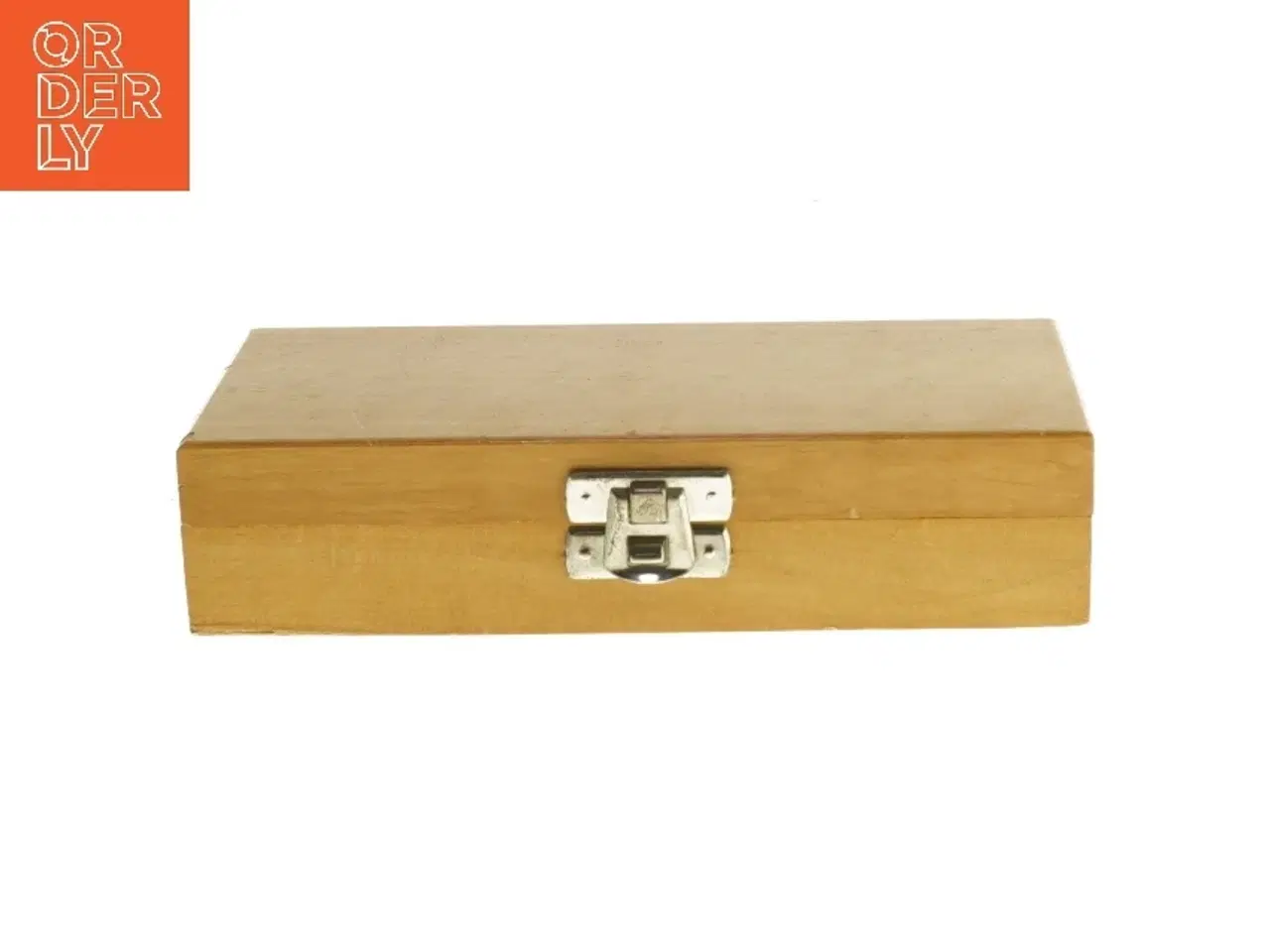 Billede 3 - Vægtlodder i trææske (str. 16,5x7,5x4 cm)