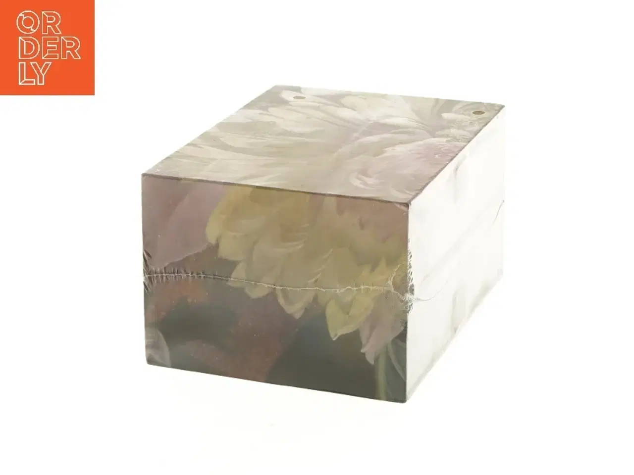 Billede 4 - Opbevaringskasse med blomsterdesign fra Netto (str. 17,5x13x9,5 cm)