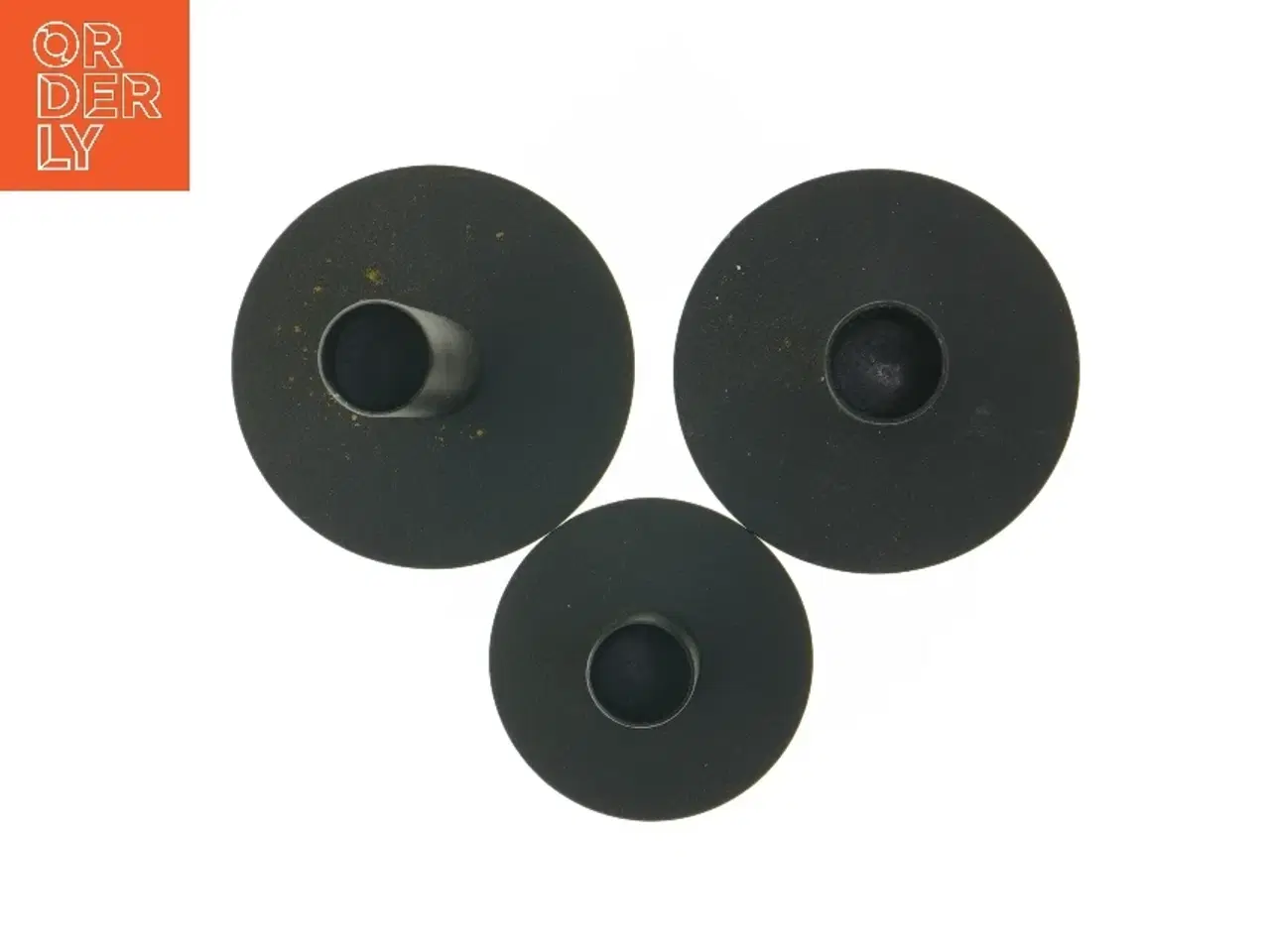 Billede 2 - Sæt af sorte lysestager fra LIEBCHLING (str. 23,5 x 18,5 x 9,5 cm)