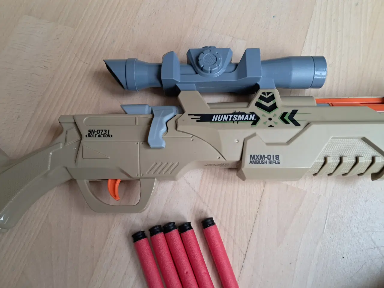 Billede 2 - Sniper nerf gun med 5 skud.