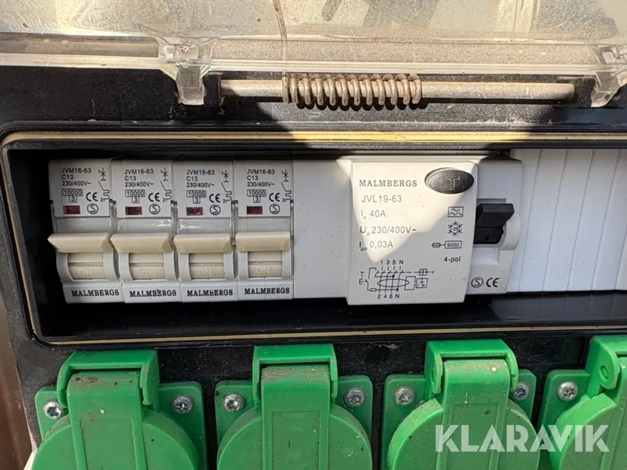 Billede 8 - Byggestrømstavle Malmbergs C161JDK