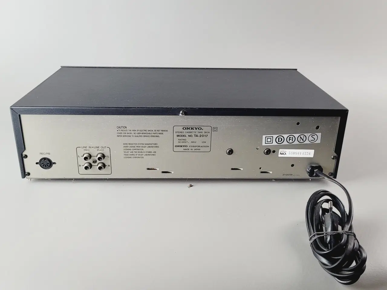 Billede 5 - ⭐️· Onkyo TA-2017 Stereo Kassettebåndoptager