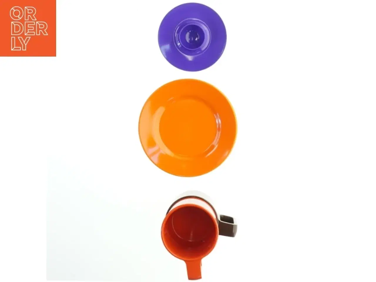Billede 4 - Farverige kaffekopper og tallerkener sæt fra Rosti